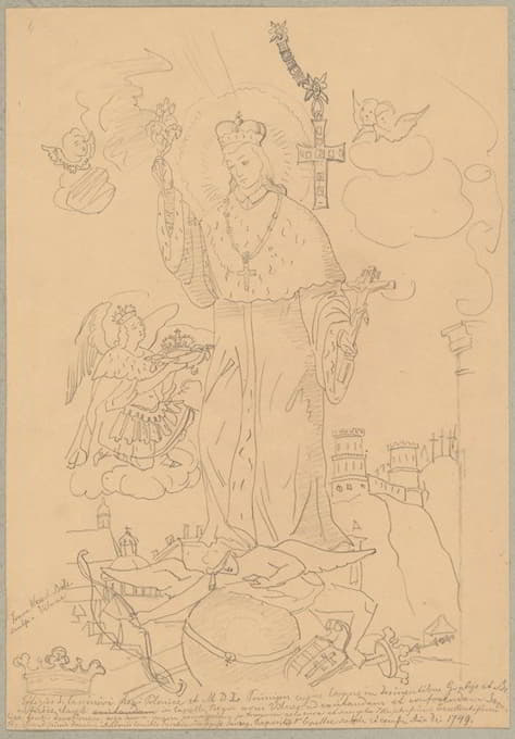 圣卡齐米尔兹国王-根据弗朗西斯·瓦斯拉夫·巴尔切维奇1749年的雕刻绘制