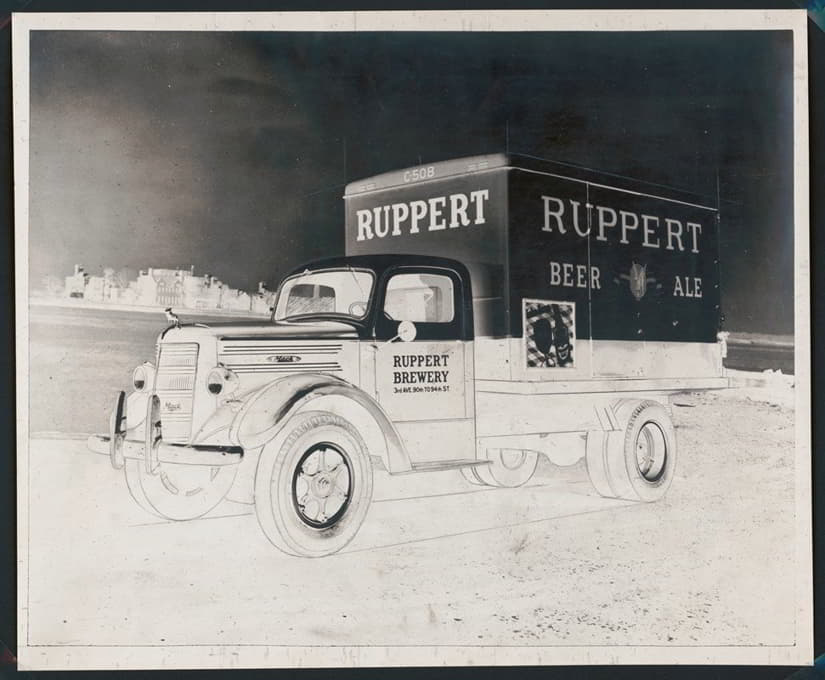 Mack送货车“Ruppert Beer Ale”喷漆设计透视图