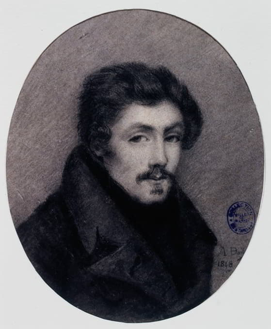 Alphonse Boilly - Portrait d’Eugène Delacroix à 20 ans