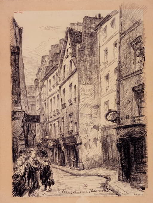 Camille Bourget - La rue de l’Hôtel de Ville