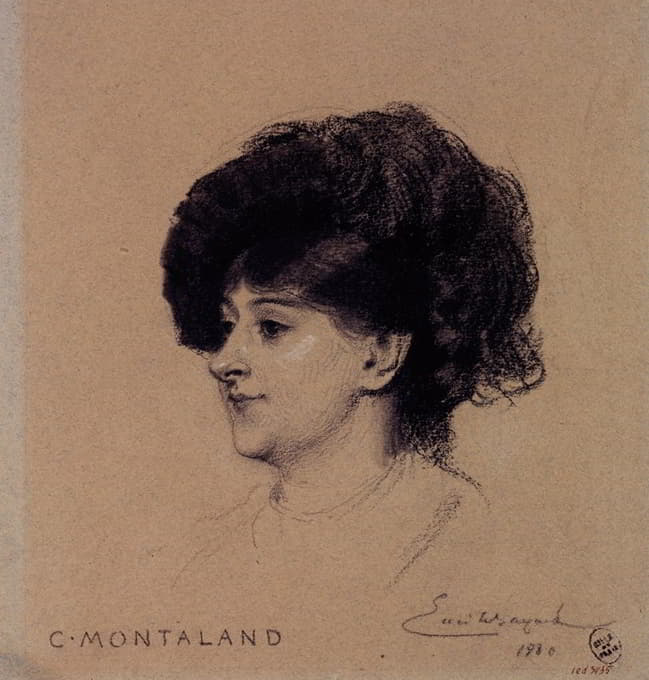 皇宫女演员席琳·蒙塔兰的肖像。