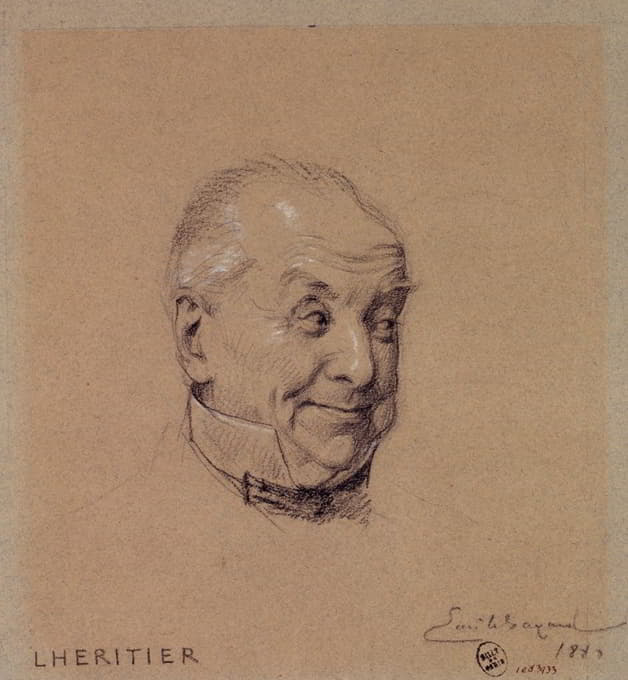 Émile-Antoine Bayard - Portrait de Lhéritier, acteur du Palais Royal.