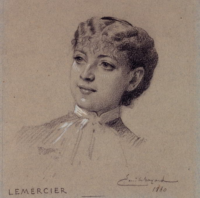 Émile-Antoine Bayard - Portrait de Madame Lemercier, actrice du Palais Royal.