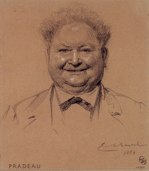 Émile-Antoine Bayard - Portrait de Pradeau, acteur du Palais Royal.