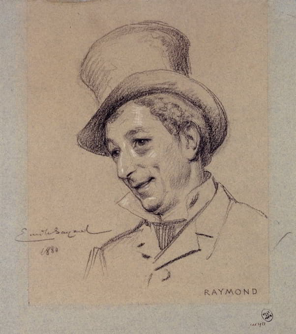 皇家宫廷演员雷蒙德的肖像。