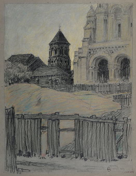 Ferdinand Boberg - Saint-Pierre de Montmartre et le Sacré-Coeur