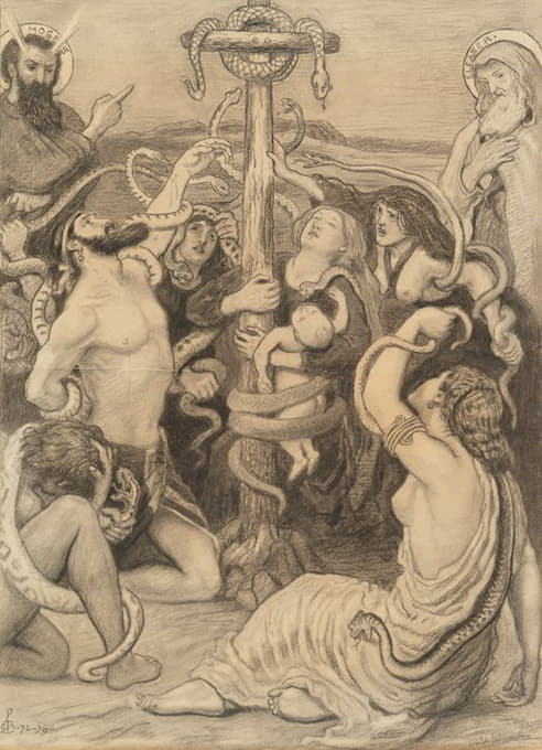 Ford Madox Brown - Moses and the Brazen Serpent1872-1878