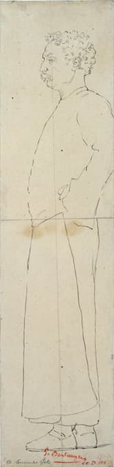 Gustave Boulanger - Portrait d’Alexandre Dumas fils en pied