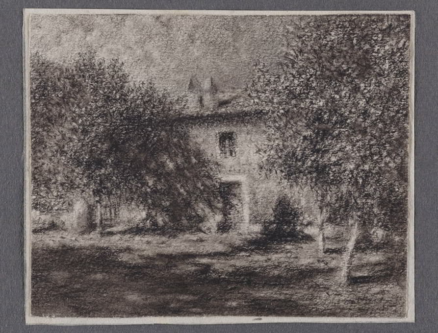 Henry Brokman - Maison à travers les arbres, dit aussi Maison à Piana (Corse)