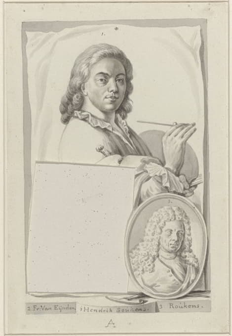 Roeland van Eynden - Portretten van Hendrik Soukens en Roukens