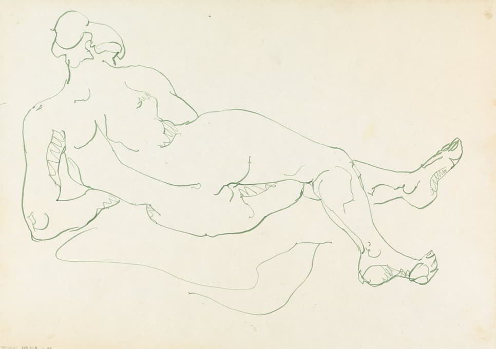 Henri Gaudier-Brzeska - Reclining Female Figure