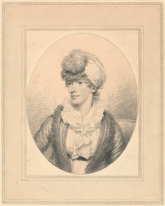 一位戴头巾的年轻女士的肖像