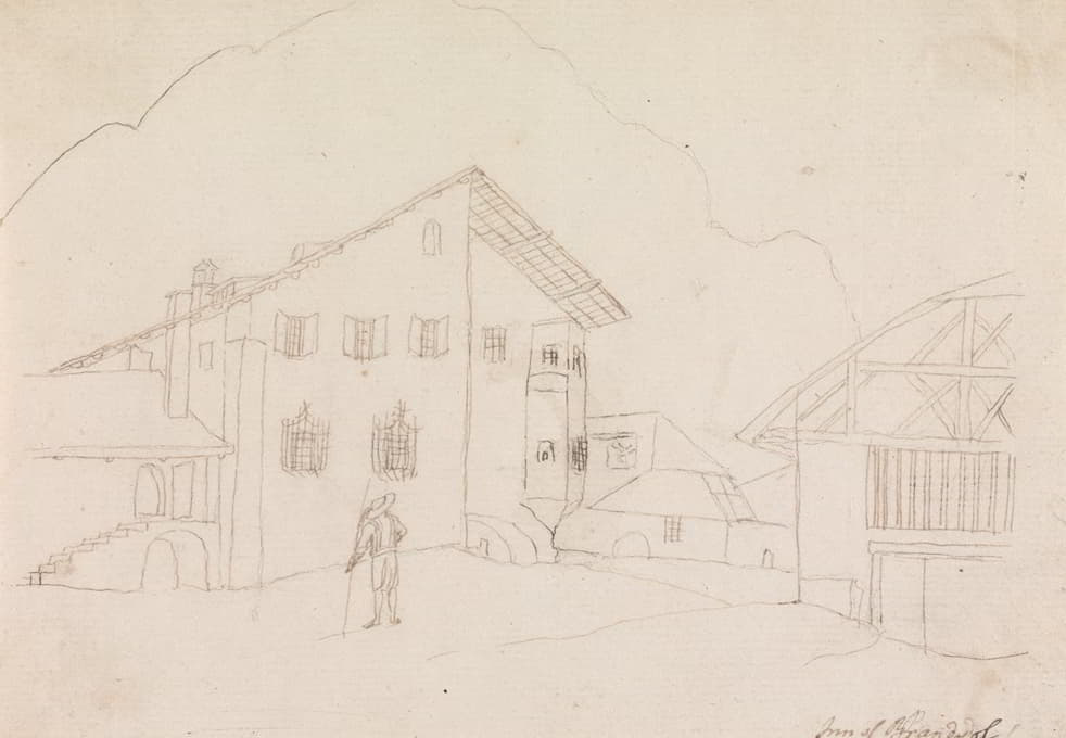 Henry Swinburne - View of an Inn