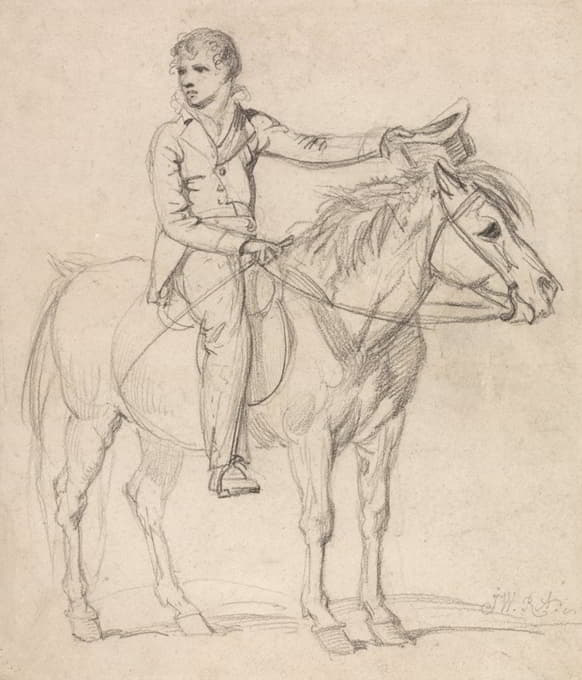 斯坦霍普勋爵（后来的切斯特菲尔德伯爵）小时候骑着小马