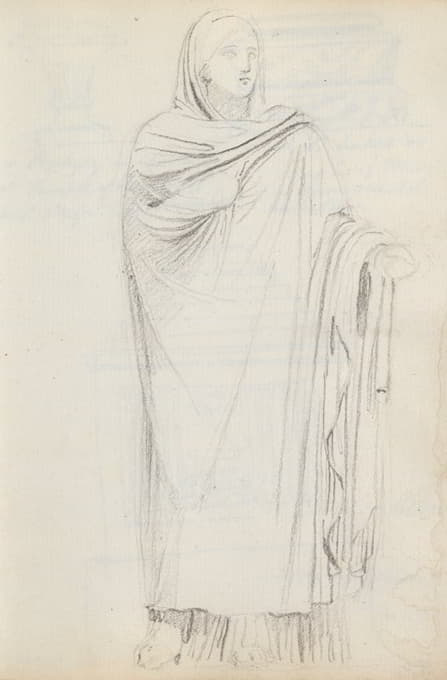 John Flaxman - Aspasia, Priestess, Palazzo Giustiniani, Rome