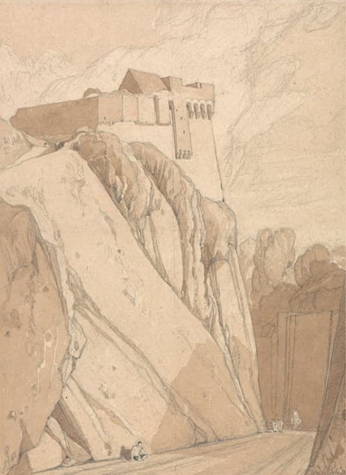 John Sell Cotman - Part of the Old Fortifications at Saint Lo, Normandy