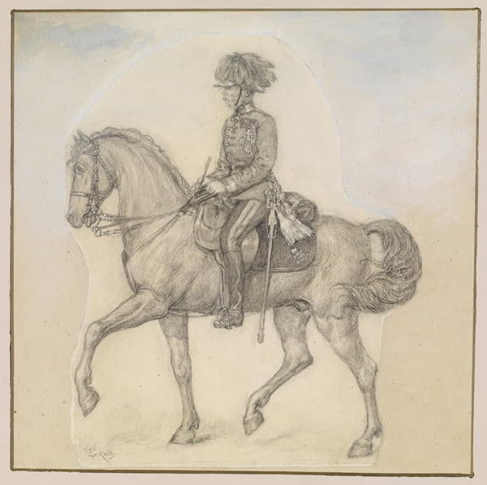 Ludwig Koch - Der alte Kaiser Franz Joseph zu Pferde