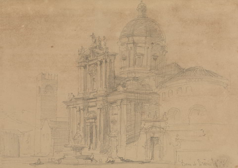 David Roberts - The Duomo at Brescia