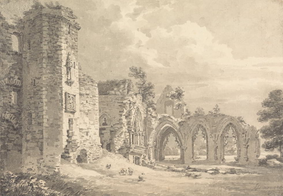 Thomas Hearne - The Ruins of the College of Lincluden, near Dumfries