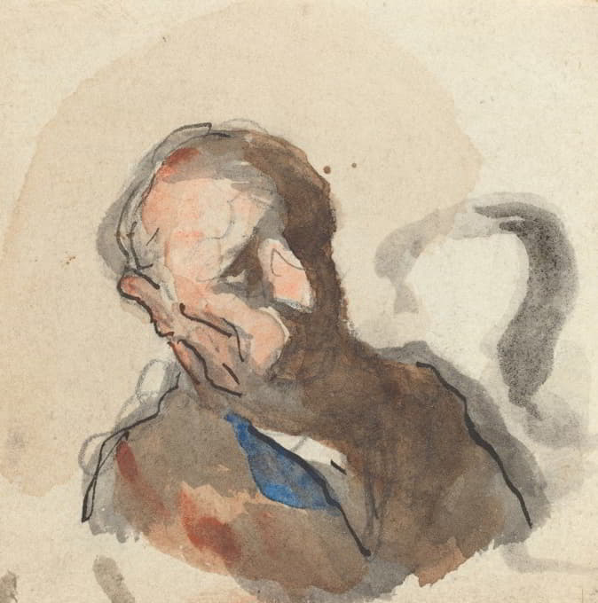 Honoré Daumier - Head of a Man VI
