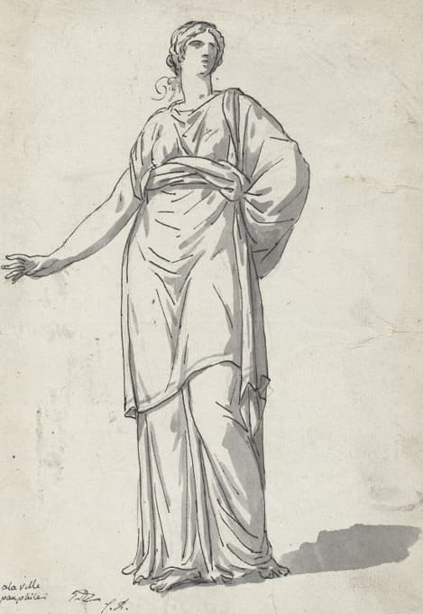 Jacques Louis David - Woman from the Villa Pamphili