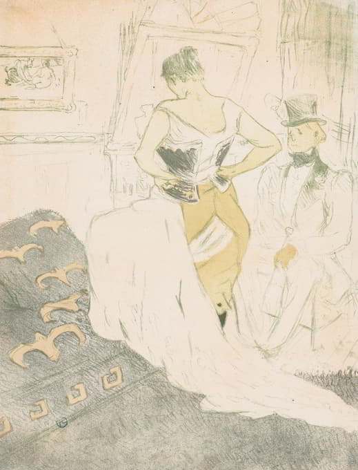 Henri de Toulouse-Lautrec - Elles: Woman In a Corset