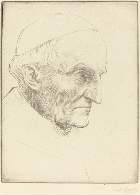 Alphonse Legros - Cardinal Manning, 3rd plate