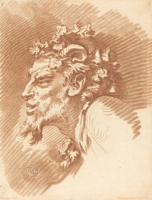 Gilles Demarteau the Elder - Head of a Faun