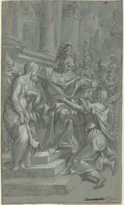 Italian 17th Century - Scipio Restoring His Captive to Her Lover