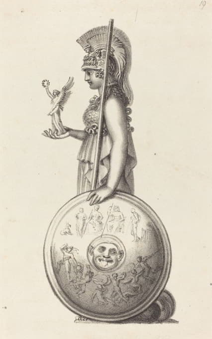 Maria Denman - Minerva, by Phidas, published 1829