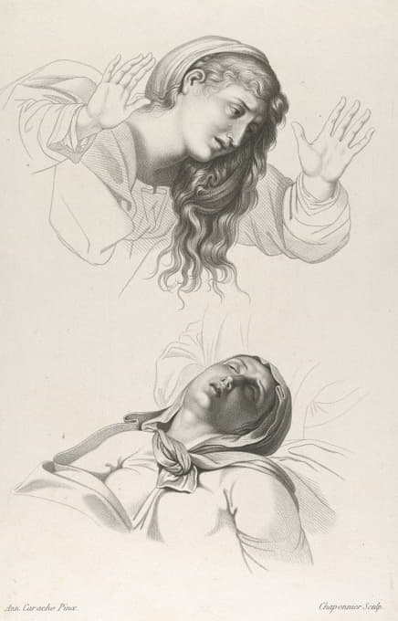 Alexandre Chaponnier - Figures from Annibale Carracci’s ‘The Deposition’