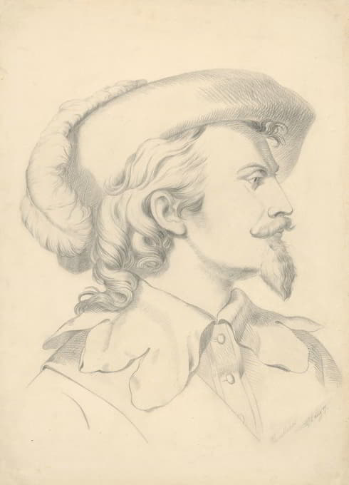 František Klimkovič - Head of a man with a beard