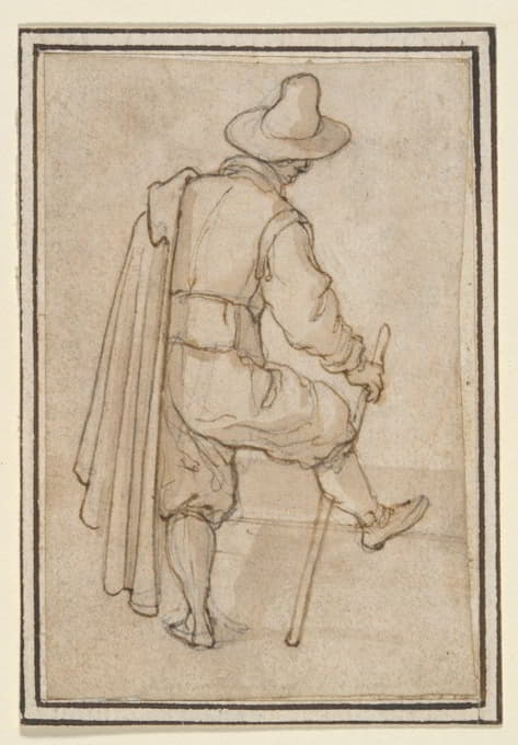 Remigio Cantagallina - Man Standing, seen from behind