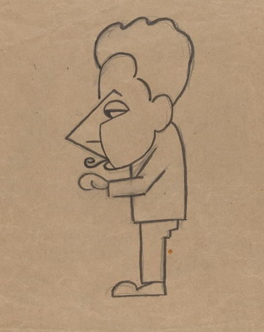 Richard Boix - Study for Caricature of Man Ray