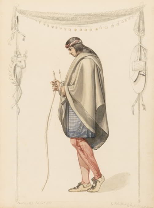 Henry Kirke Brown - Indian Figure in Profile