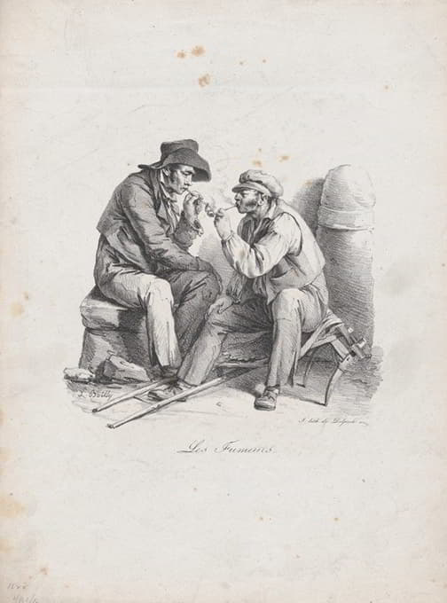 Louis Léopold Boilly - The Smokers