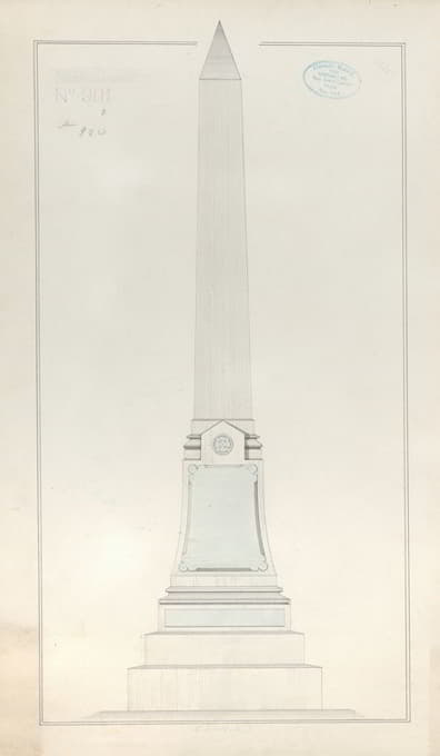 Alexander Maxwell - Obelisk Grave Monument, No. 901