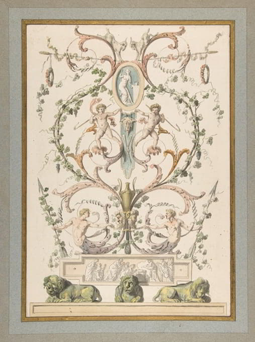 Etienne de Lavallée-Poussin - Design for an Arabesque