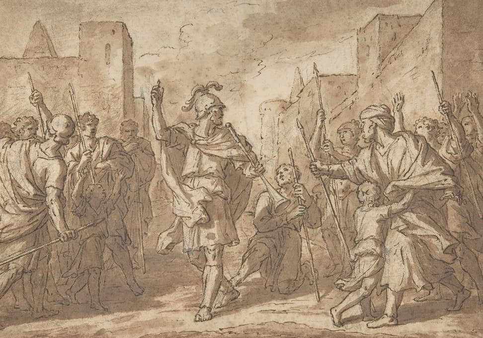 Etienne Parrocel - Gideon Gathering His Army, Scene from the Book of Judges