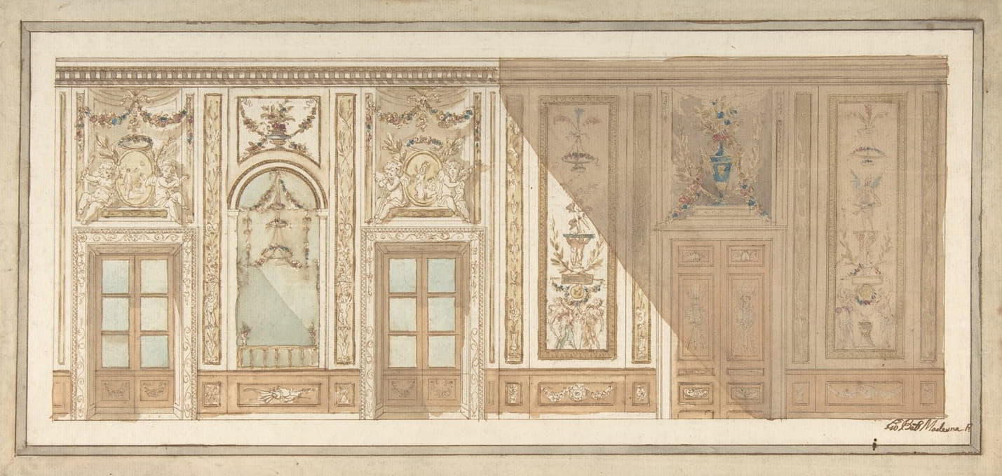 Giovanni Battista Maderna - Design for Decoration of a Drawing Room