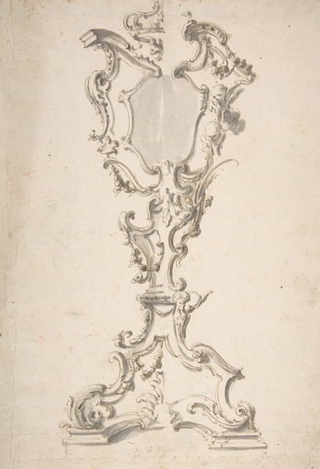 Giovanni Battista Natali III - Two Alternative Designs for a Mirror Stand