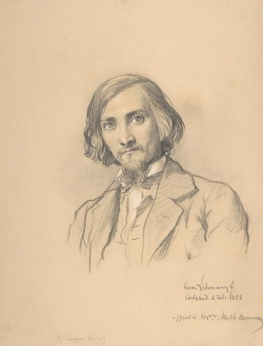 Henri Lehmann - Portrait of Anton Heinrich Springer (1825-1895)