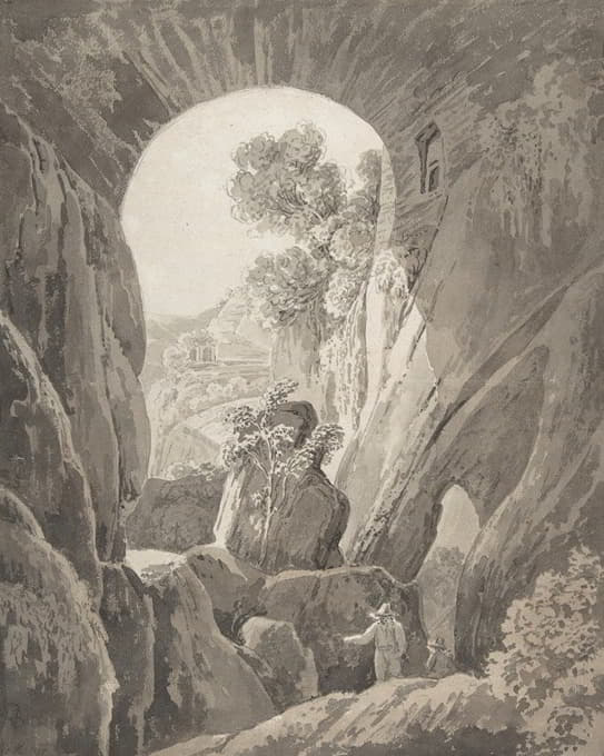 Jacob Wilhelm Mechau - The Caves of Acradina near Syracuse in Sicily
