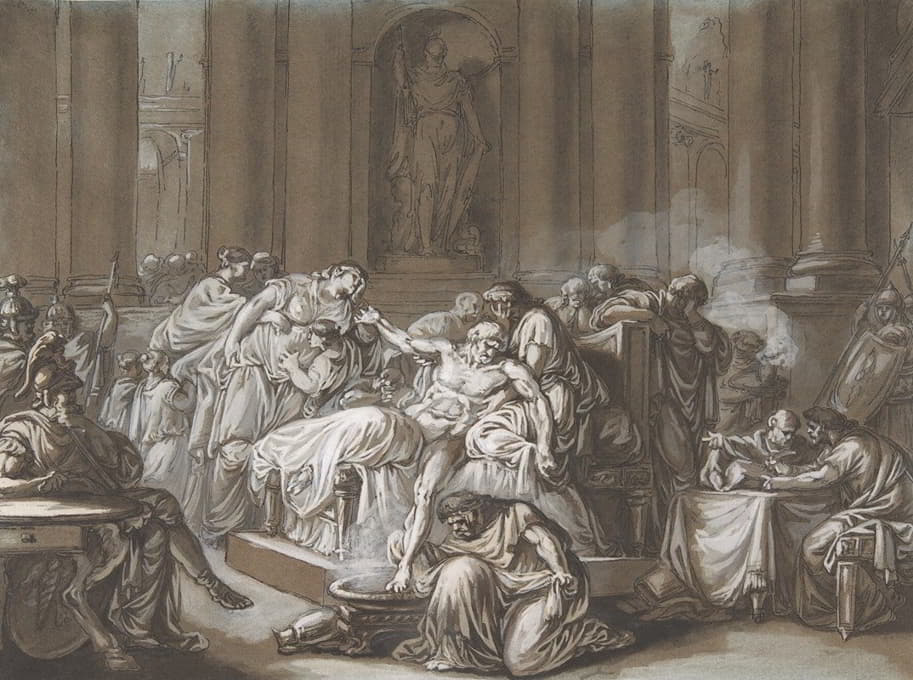 Jean Guillaume Moitte - The Death of Seneca