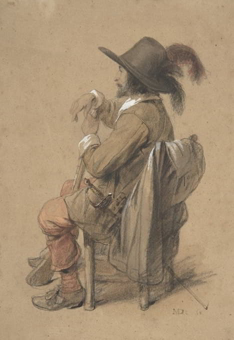 Jean-Baptiste Madou - Seated Cavalier