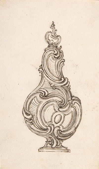 Juste Aurèle Meissonnier - Design for a Flask