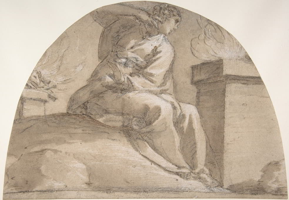 Pier Francesco Mazzucchelli - Seated Allegorical Female Figure