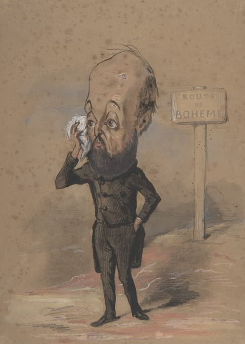 Nadar (Gaspard Félix Tournachon) - Caricature of Henri Mürger