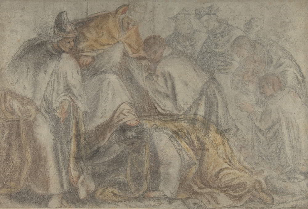 Pietro Malombra - The Emperor Frederick Barbarossa Submitting to Pope Alexander III in the Presence of a Doge
