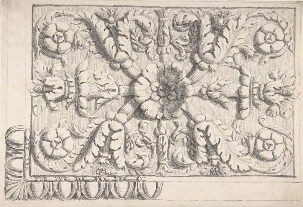Thomas Hardwick - Classical Ceiling Moldings with Floral Ornament